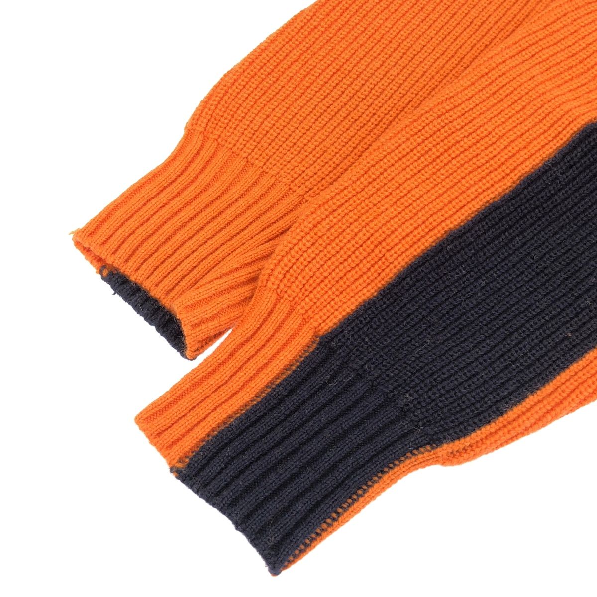 sacai サカイ 19AW ハイネックジップニットセーター 19-04590 オレンジ