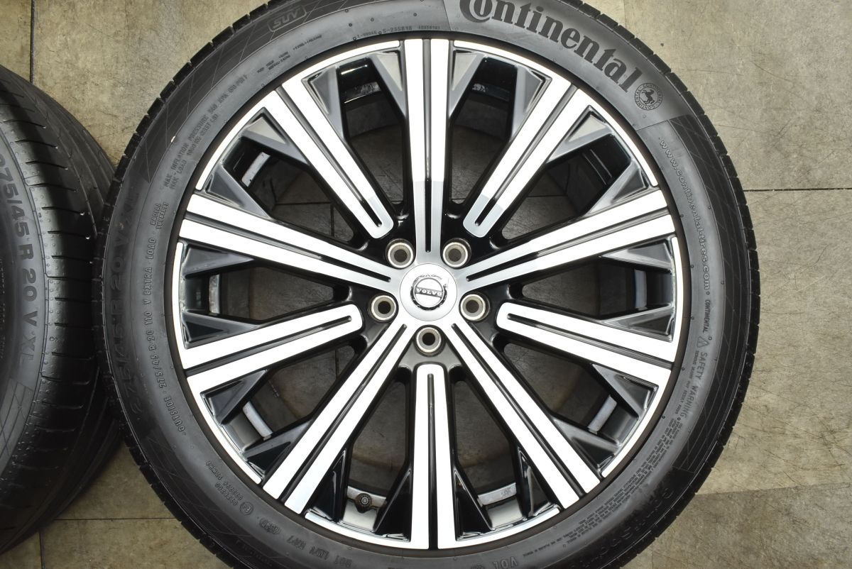 ボルボ XC 90 20 in 9 J 38 5 PCD 108 コンチネンタル コンチスポーツコンタクト5 275 45 R 品番 ノーマル戻し 20インチ タイヤ ホイールセット