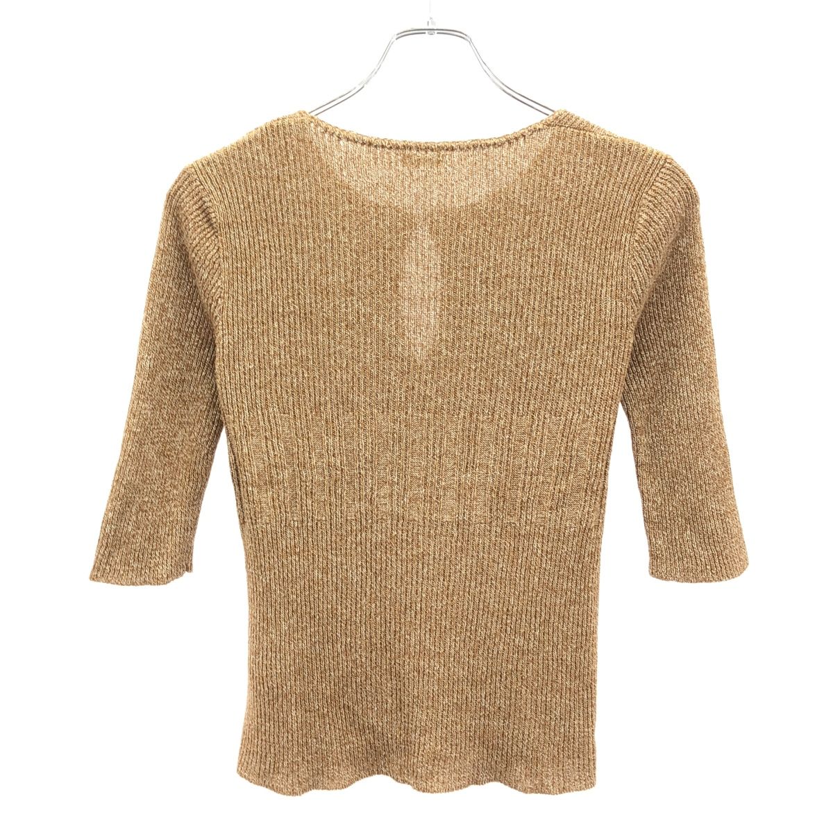 nowos ノーウォス 19SS Linen silk short sleeve knit ショート