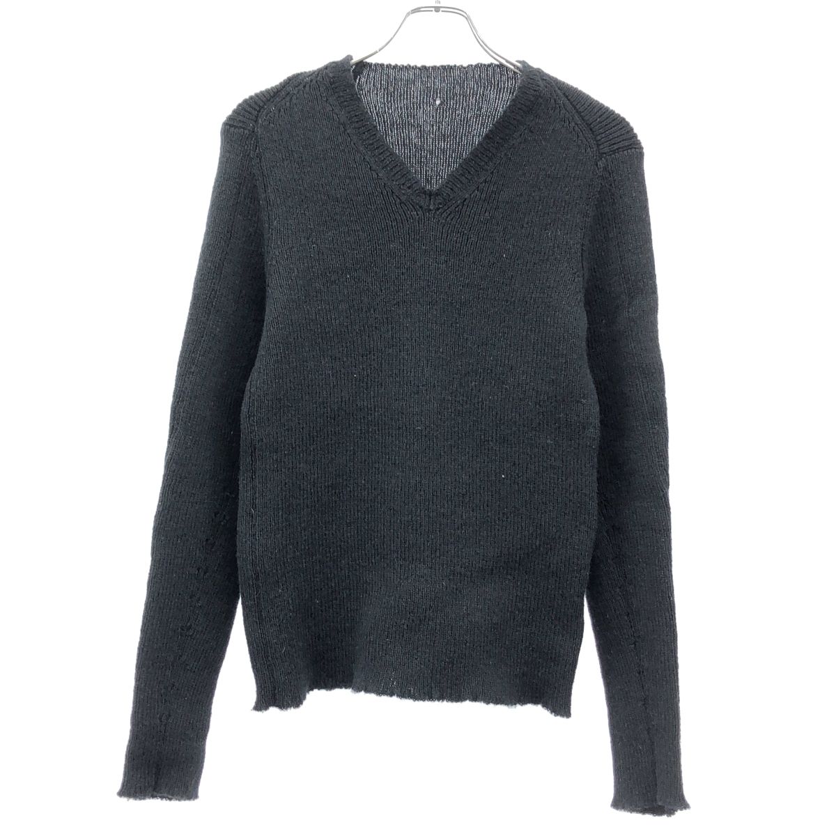 レーベルアンダーコンストラクション クルーネックウールニットセーター レーベルアンダーコンストラクション クルーネックウールニット