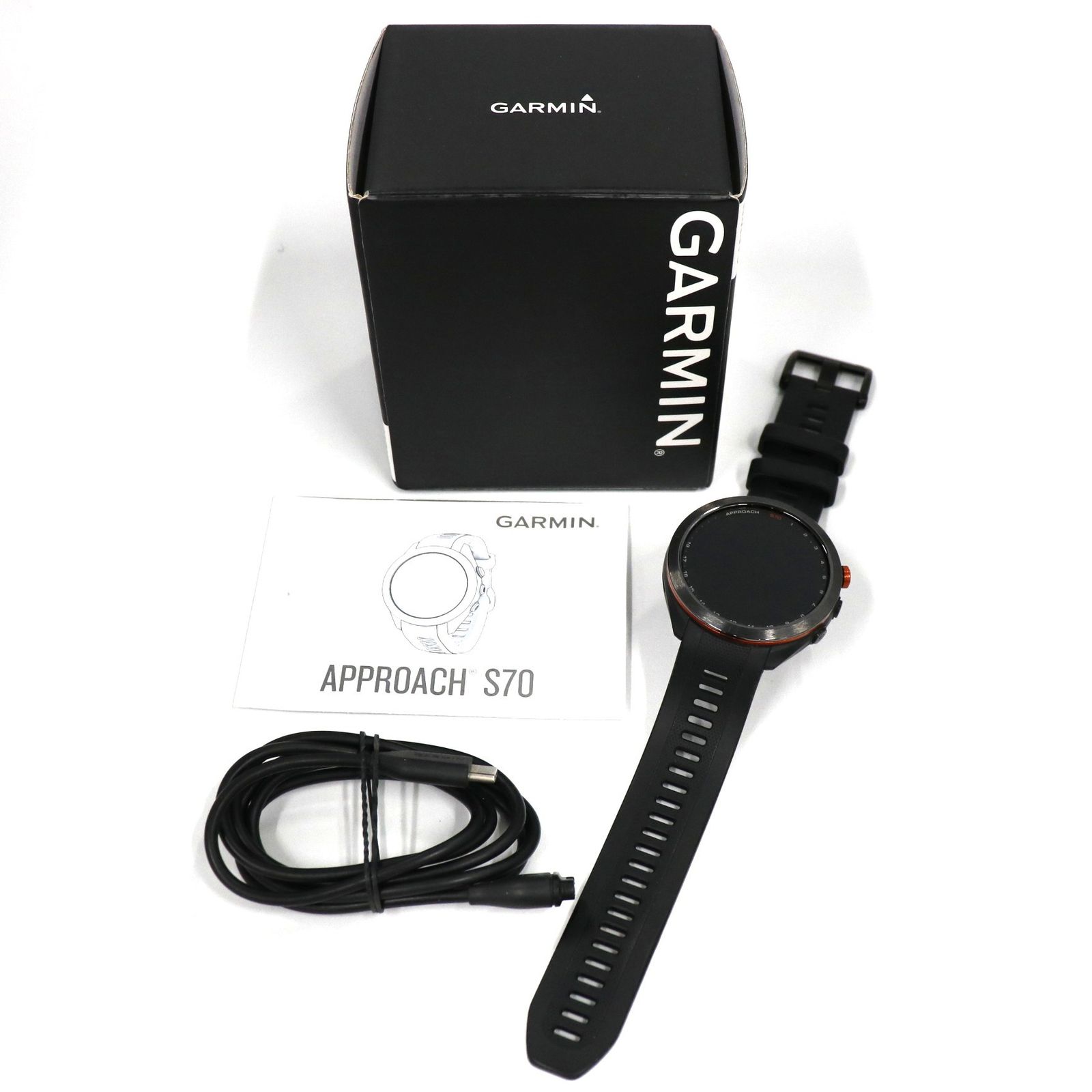 ガーミン GARMIN Approach S70 47mm ゴルフGPSウォッチ ブラック approach-s70-47 可 C