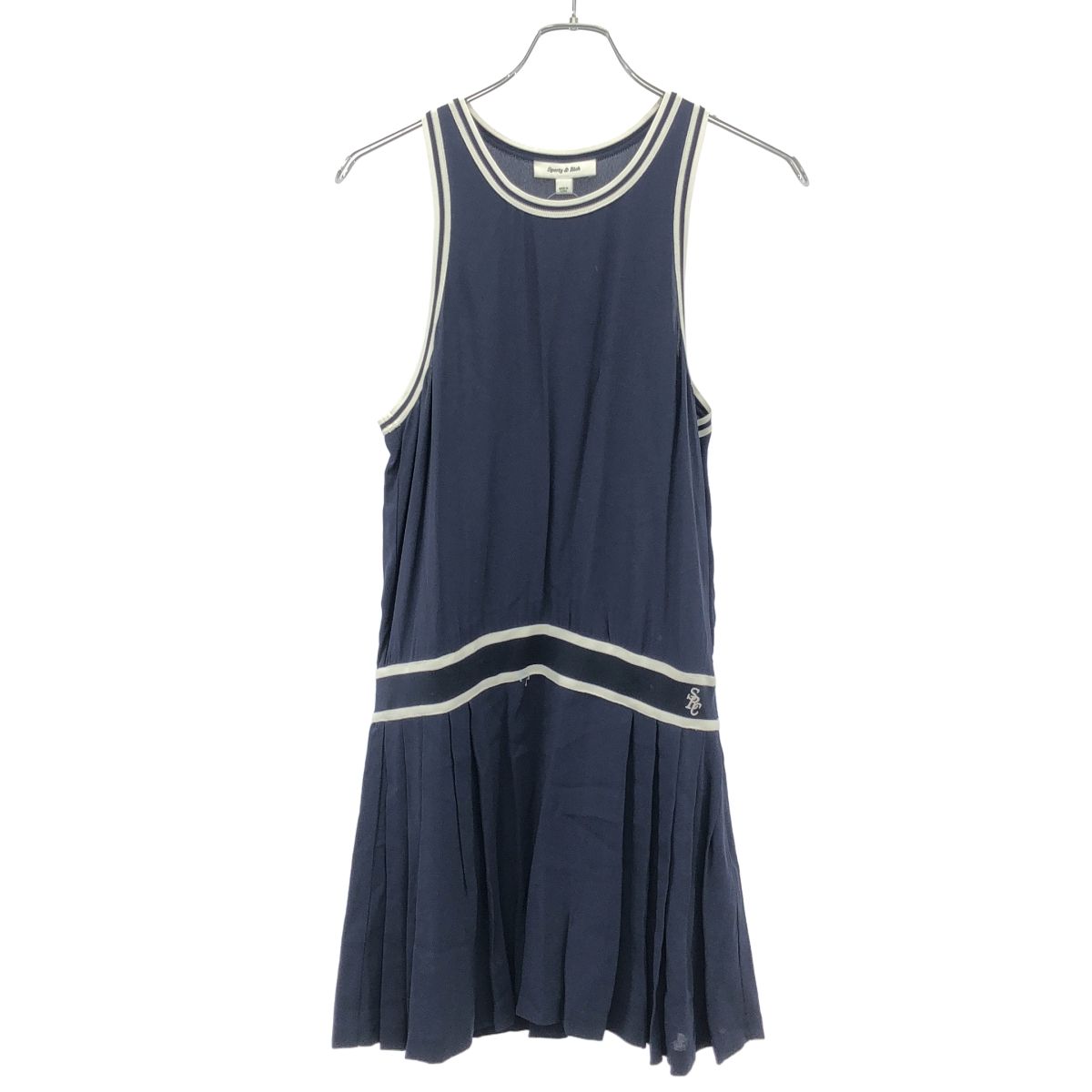 SPORTY-RICH スポーティアンドリッチ 24SS SRC Phoebe Dress ワンピース DR004S406SN ネイビー M