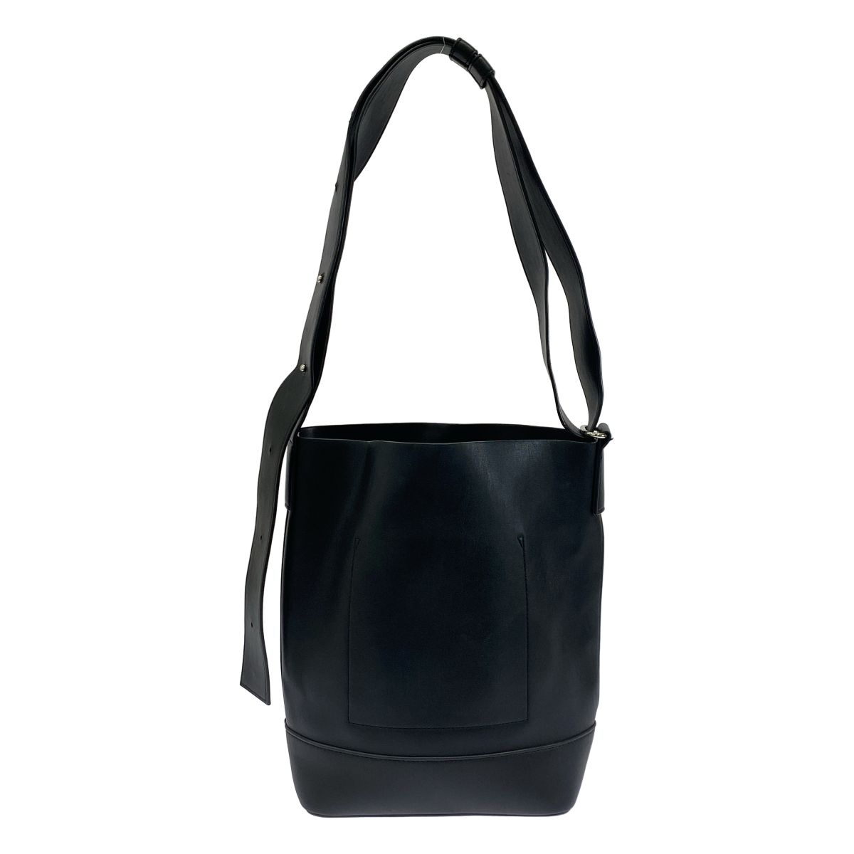 -MyuQ アンドミューク ショルダーバケットトートバッグ ブラック