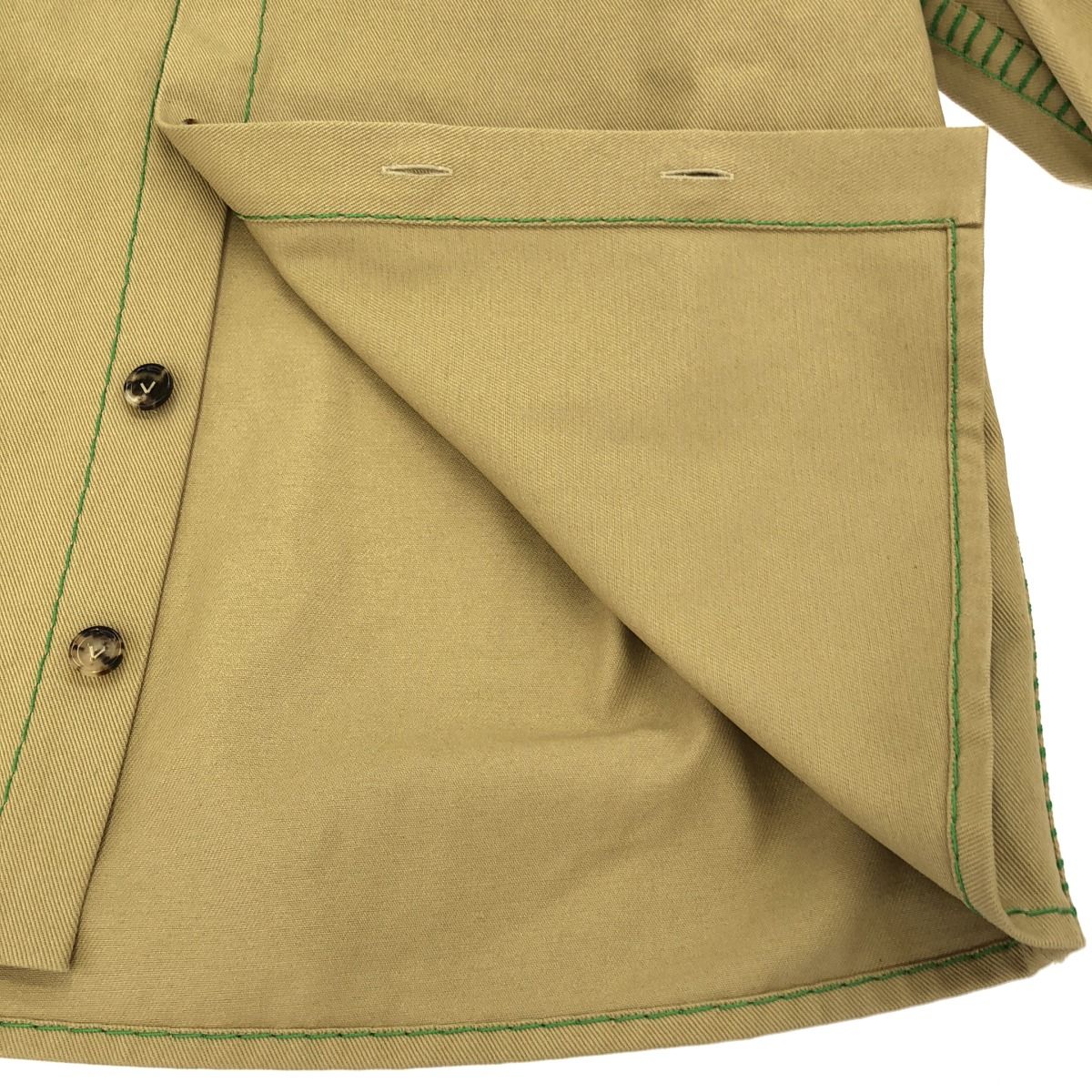 BOTTEGA VENETA ボッテガヴェネタ カラーステッチ長袖シャツ 687766