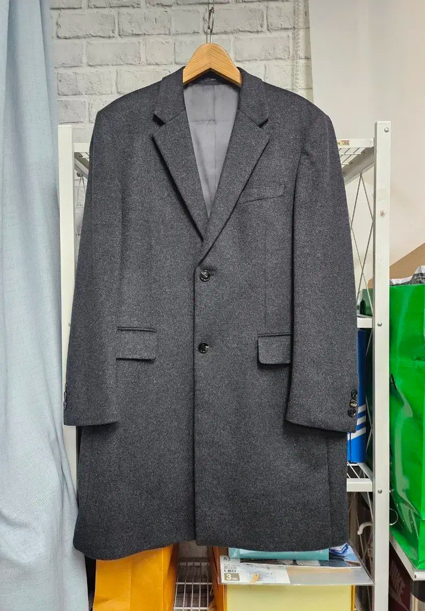 アンドジ メンズコート 110 ラックス カシミア チェスター シングルコート XD39