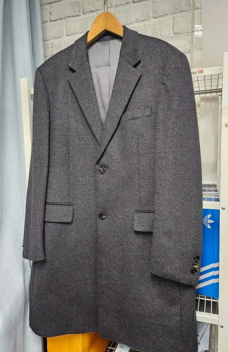 アンドジ メンズコート 110 ラックス カシミア チェスター シングルコート XD39