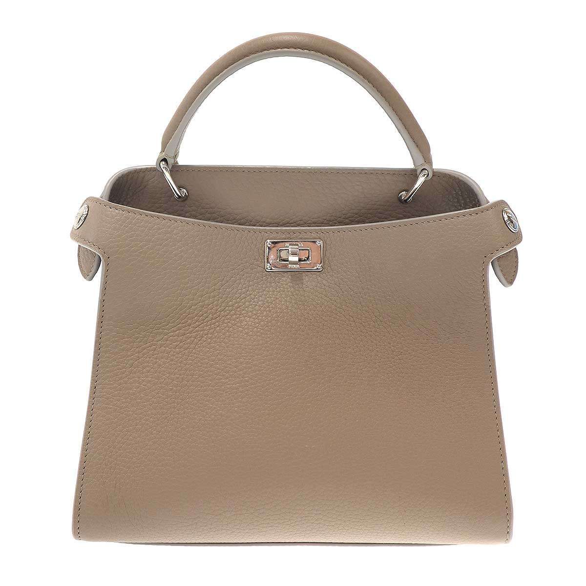 Michino Paris ミチノパリ LUTECE MINI ELEPHANT ルテスミニ レザーショルダーバッグ ベージュ系