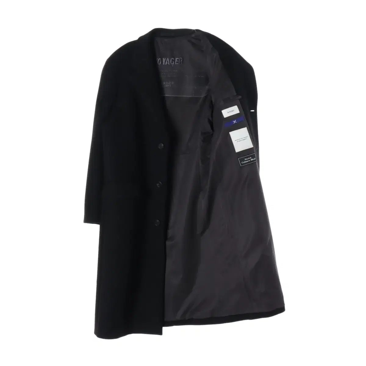 INSILENCE ウールカシミア ブラック Single Long コート S