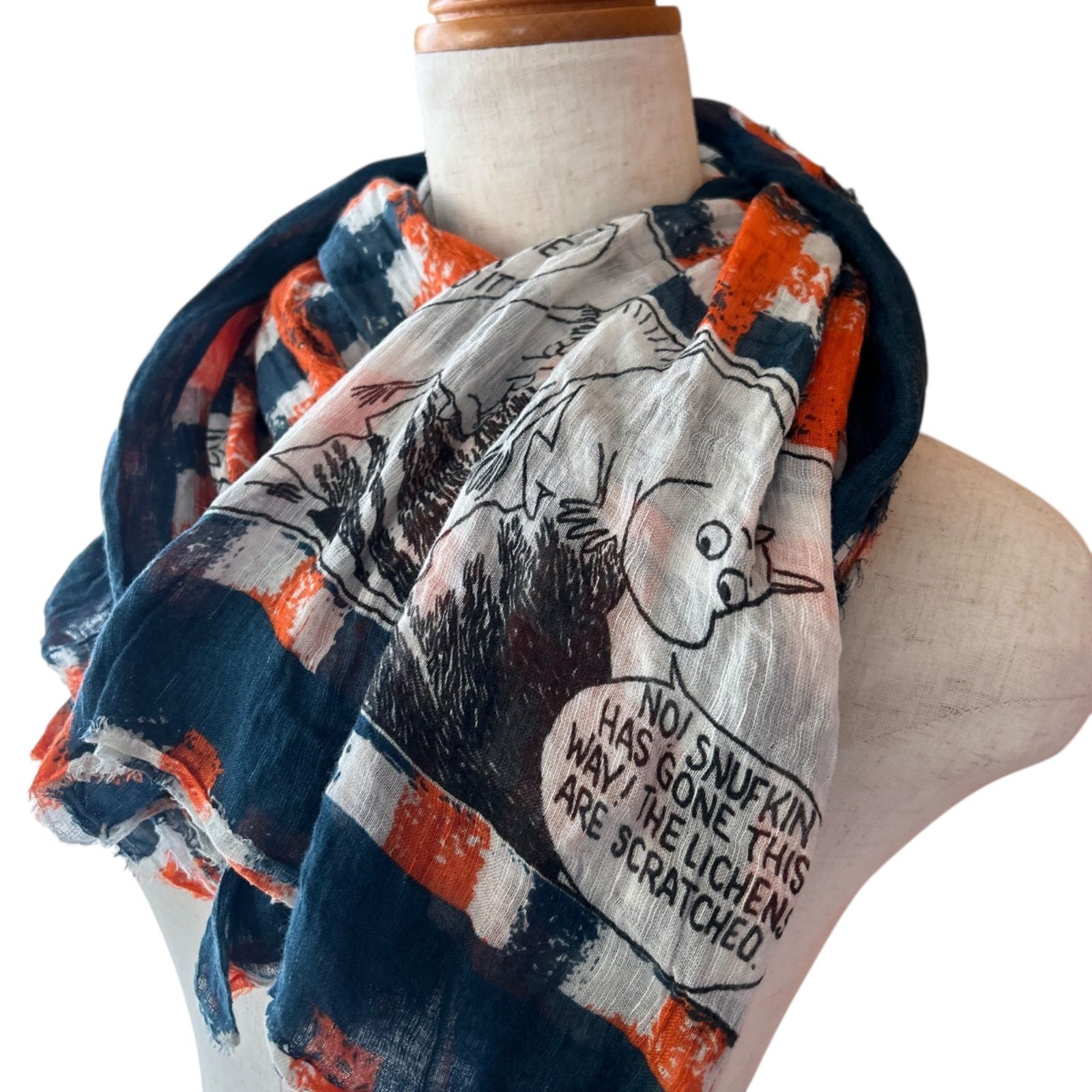 813 OTTOTREDICI ANNALISA GIUNTINI オットトレディッチ アンナリサ ジュインティーニ ムーミン コラボ ストール 大判 ショール