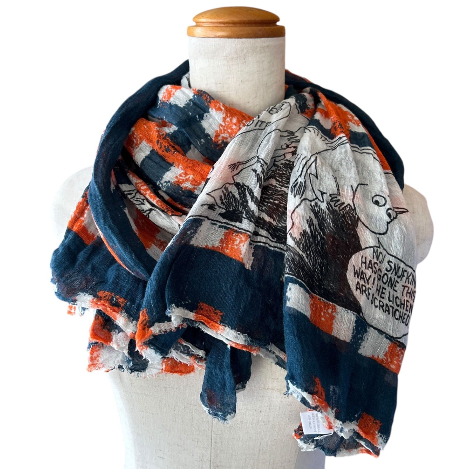 813 OTTOTREDICI ANNALISA GIUNTINI オットトレディッチ アンナリサ ジュインティーニ ムーミン コラボ ストール 大判 ショール