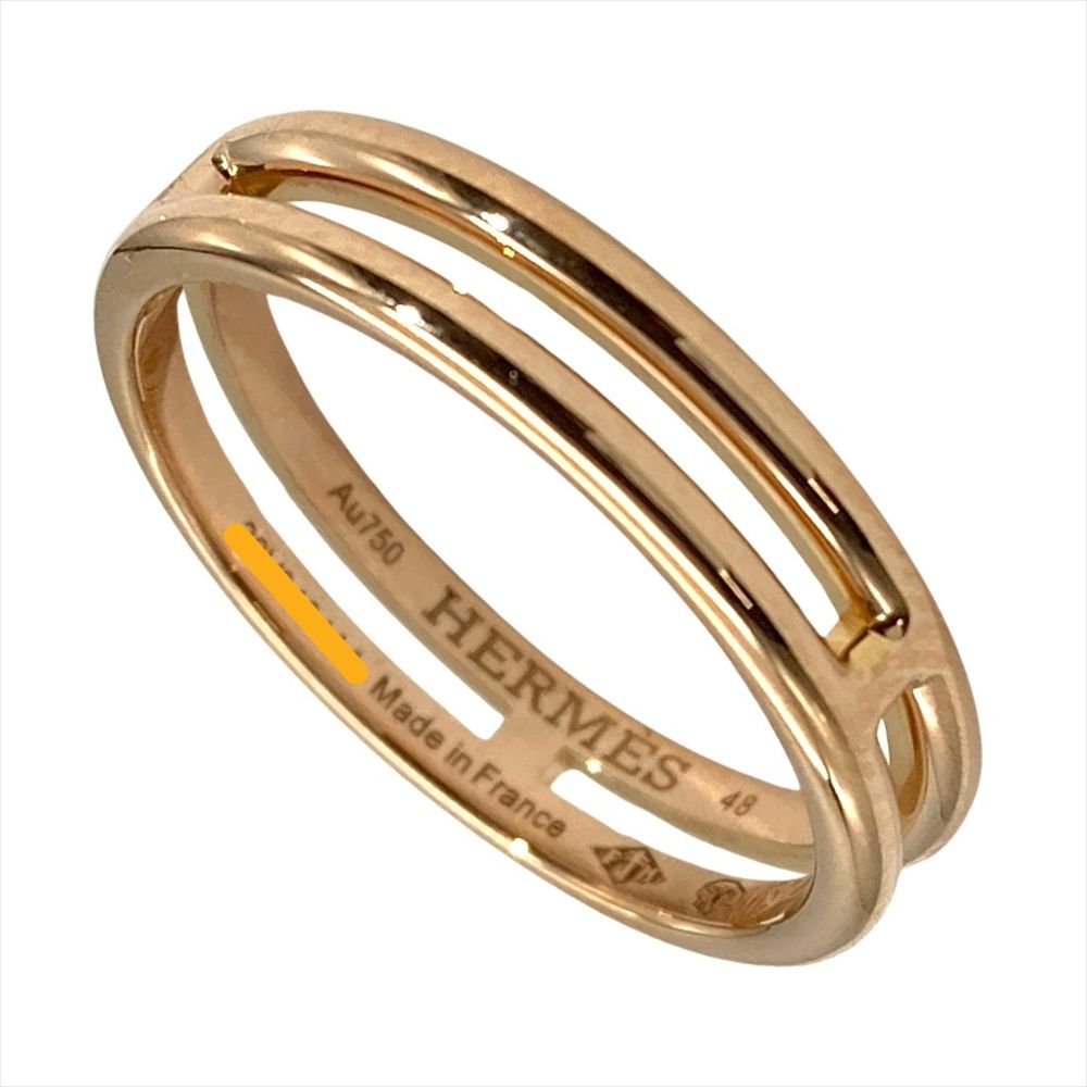 エルメス HERMES アリアンヌ リング 指輪 #48 H119836B K18PG 2.6g