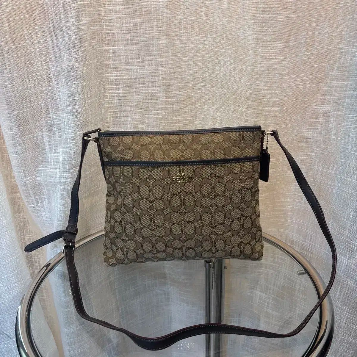 COACH ファブリック スクエア クロスバック