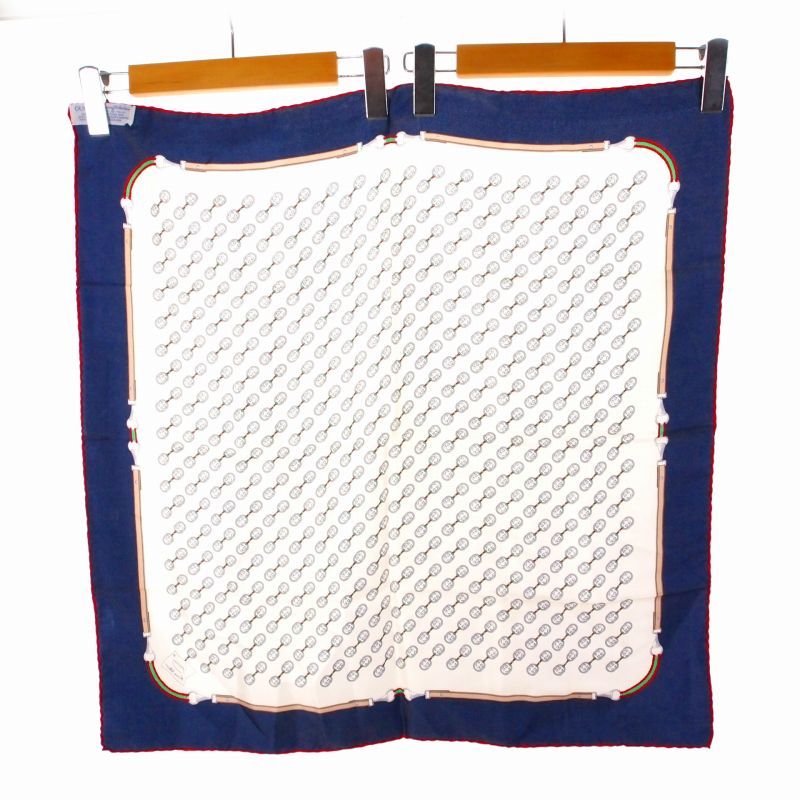 グッチ GUCCI スカーフ 総柄 シルク イタリア製 マルチカラー GUCCI グッチ シルク100% サーカス ピエロ 総柄 スカーフ マルチカラー