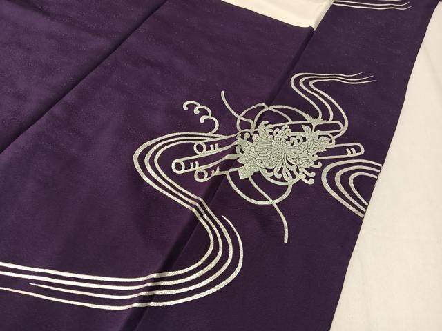 平和屋着物○豪華色留袖 駒刺繍 雪芝草花文 金彩 正絹 逸品 CAAZ2549ut