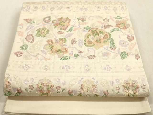 平和屋着物◎本場筑前博多織 八寸名古屋帯 動物花間道 正絹