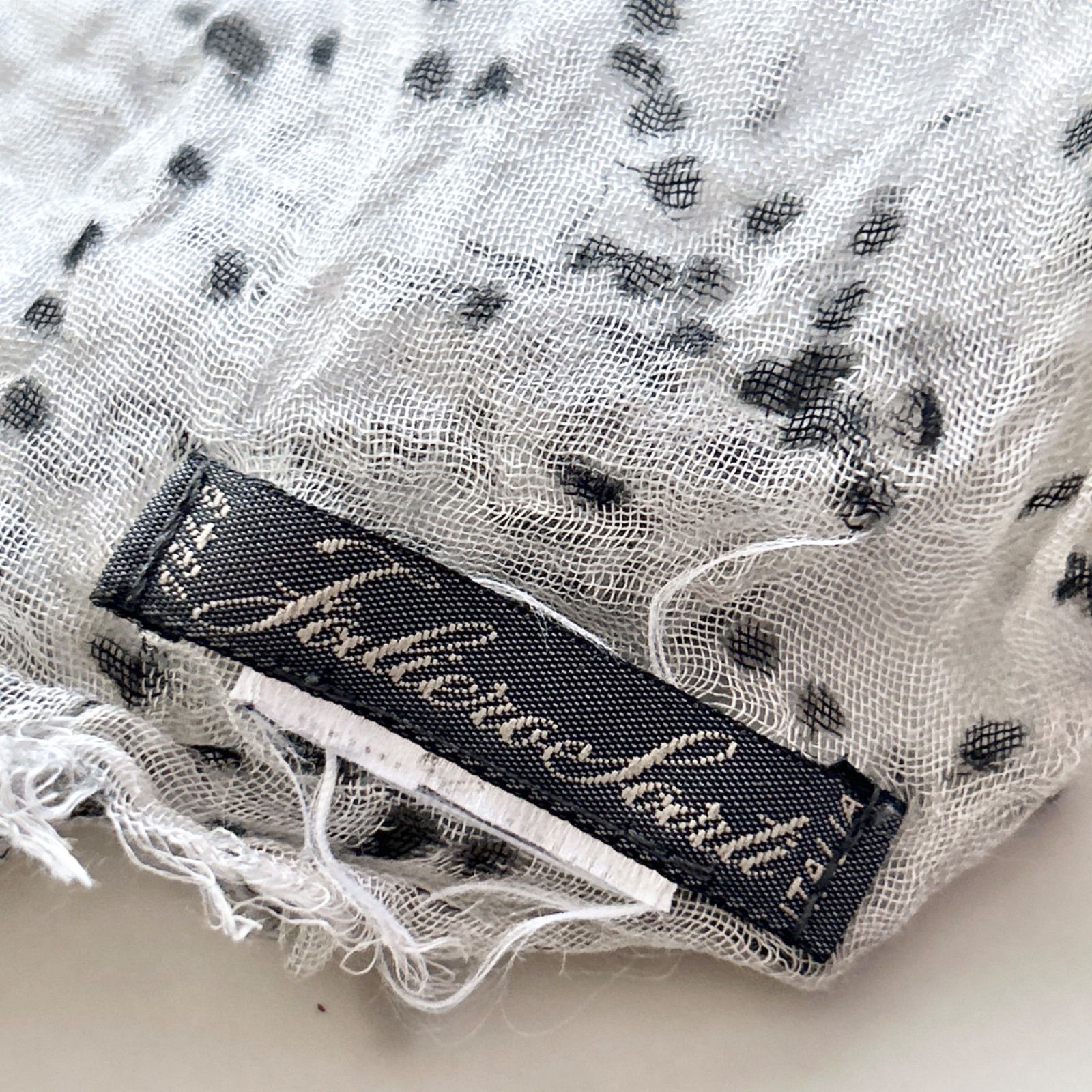 美品 イタリア製 Faliero Sarti モダール 大判 ストール Faliero Sarti（ファリエロサルティ） ストール チャコールグレー