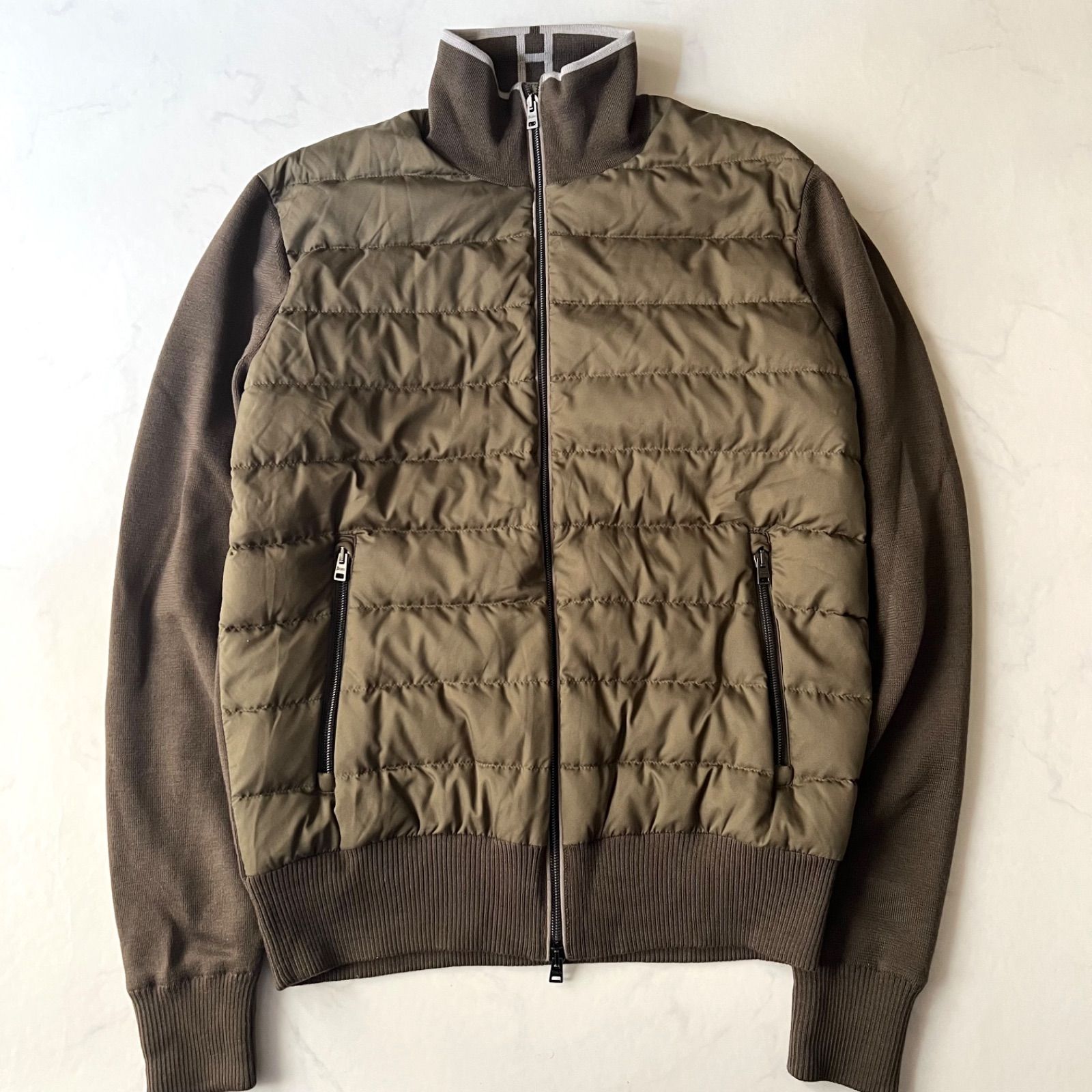 美品　現行　ヘルノ　テディ　切替　ダウンジャケット　リゾート 美品 現行 ヘルノ テディ 切替 ダウンジャケット リゾート