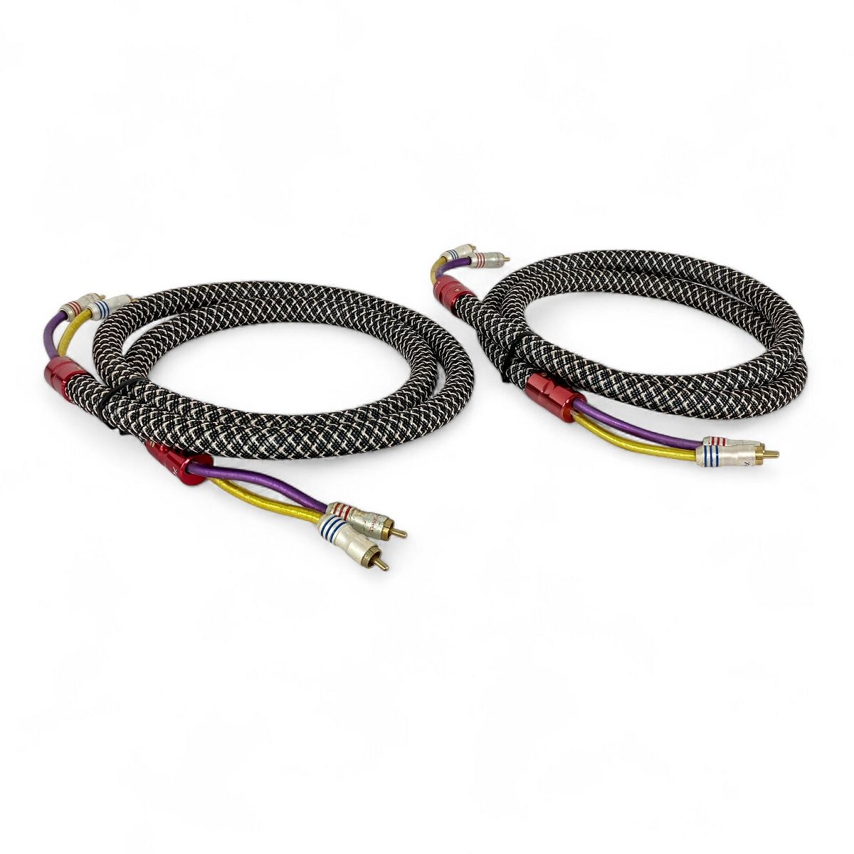 AUDIOPHILE ケーブル径16mm 太 RCAケーブル 約1.4m ペア Y10563429