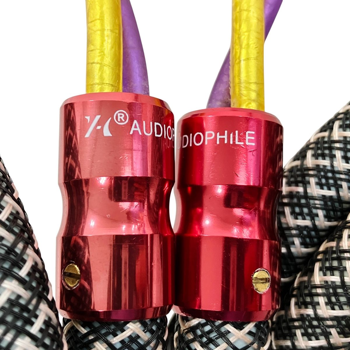 多機能 AUDIOPHILE ケーブル径16mm 太 RCAケーブル 約1.4m ペア Y10563429