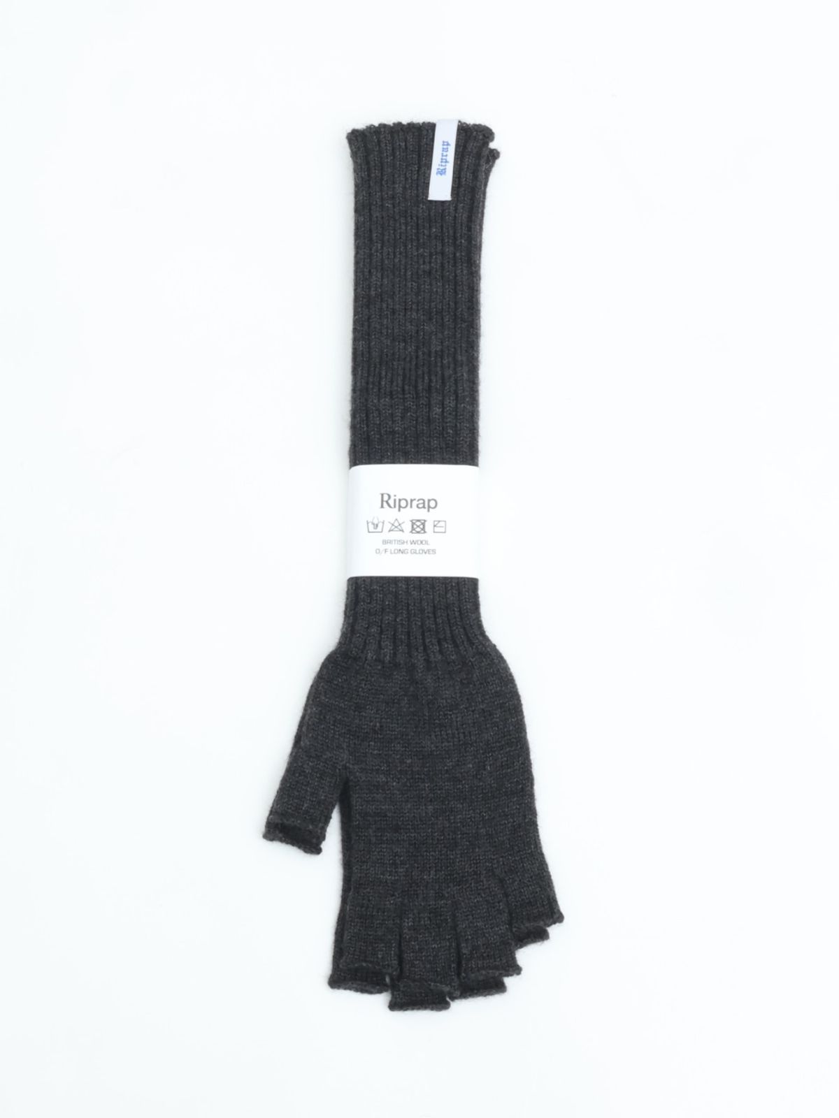 Riprap リップラップ O F LONG GLOVES BRITISH SOUTH AMERICAN WOOL オープンフィンガー グローブ ウール 手袋