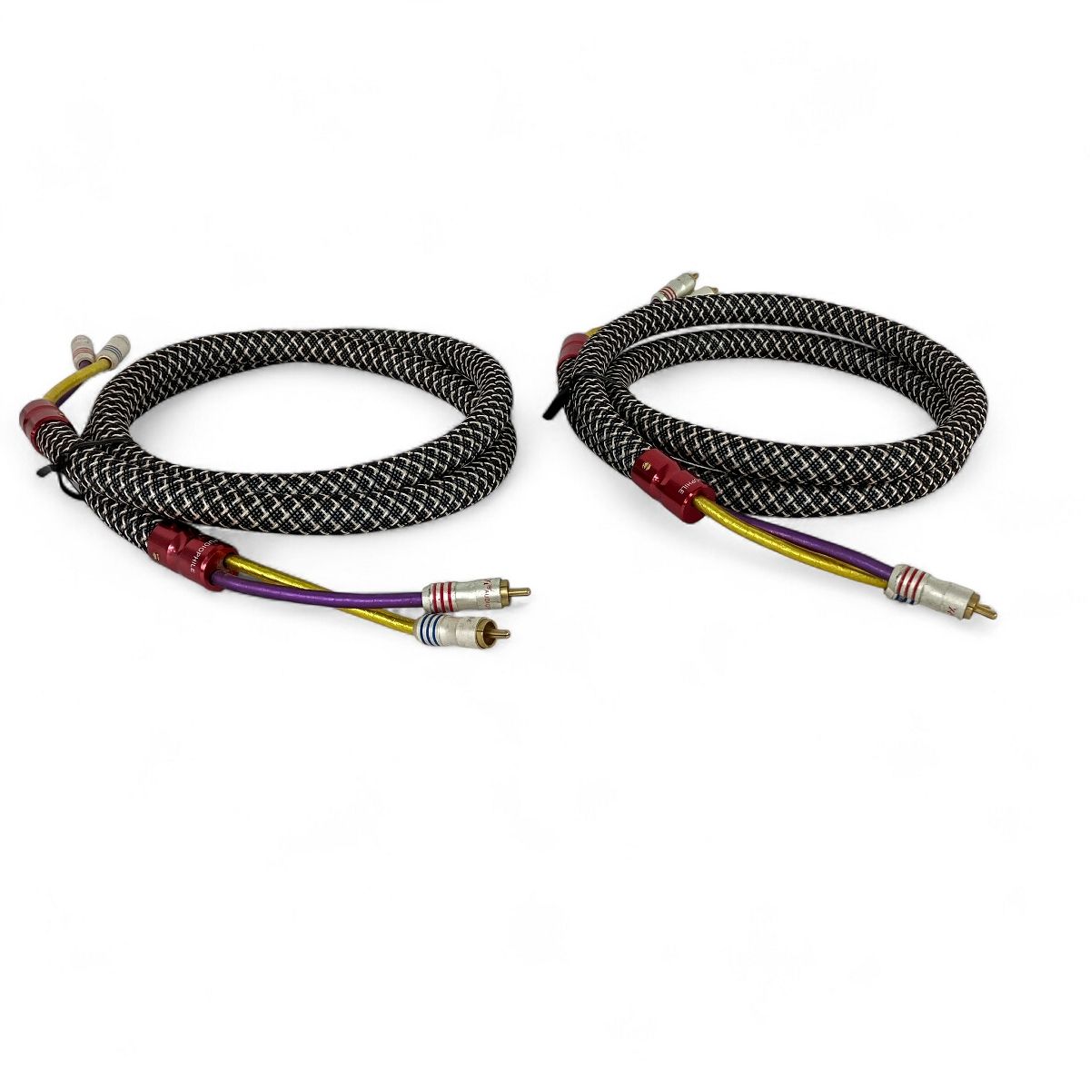 AUDIOPHILE ケーブル径16mm 太 RCAケーブル 約1.4m ペア Y10479217