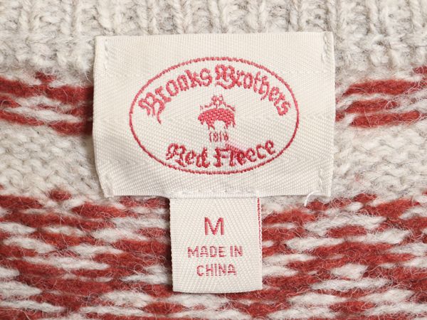 お得なクーポン配布中!】 ブルックスブラザーズ ノルディック ニット