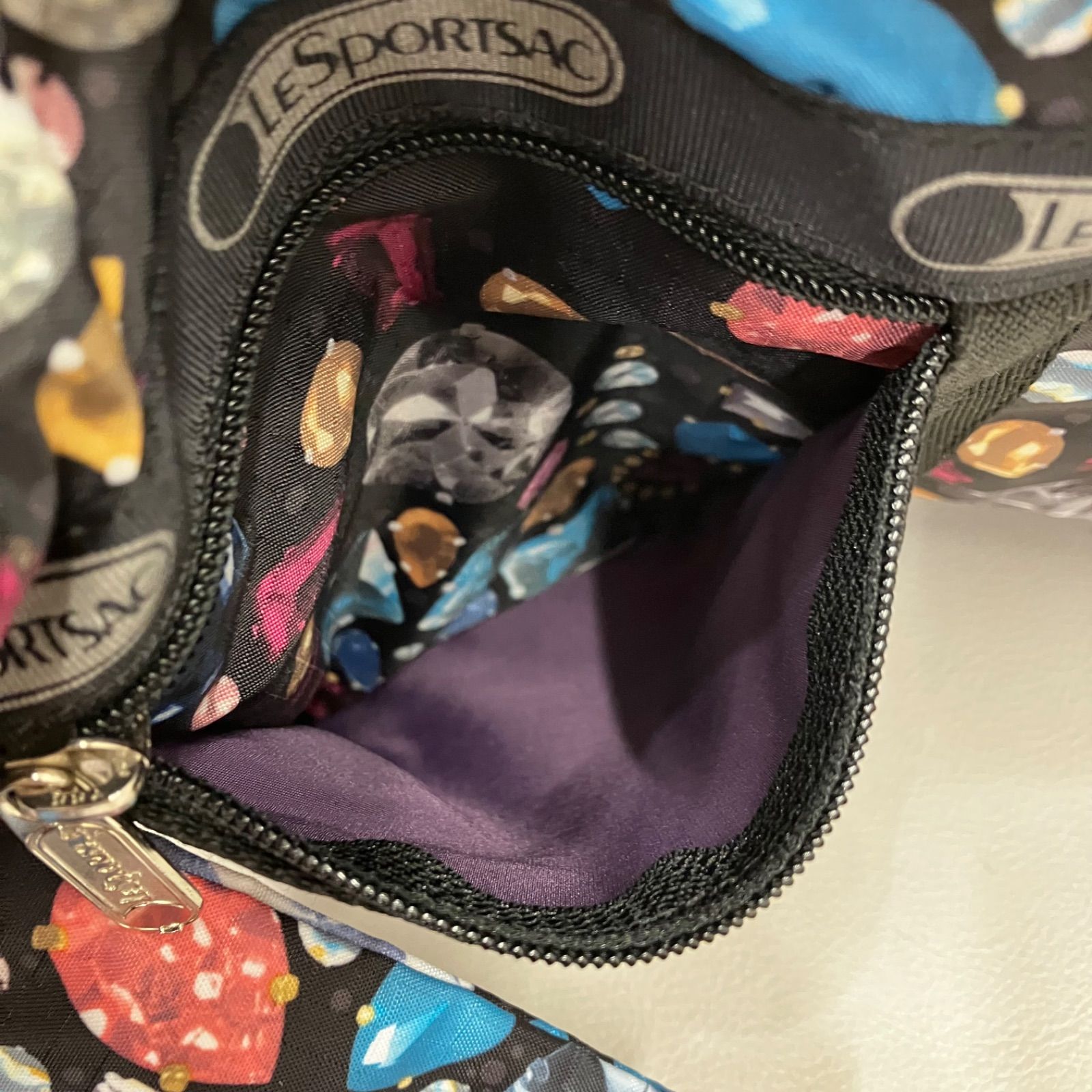 6071 LeSportsac レスポートサック タグ付き 良品 ビジュー 宝石柄