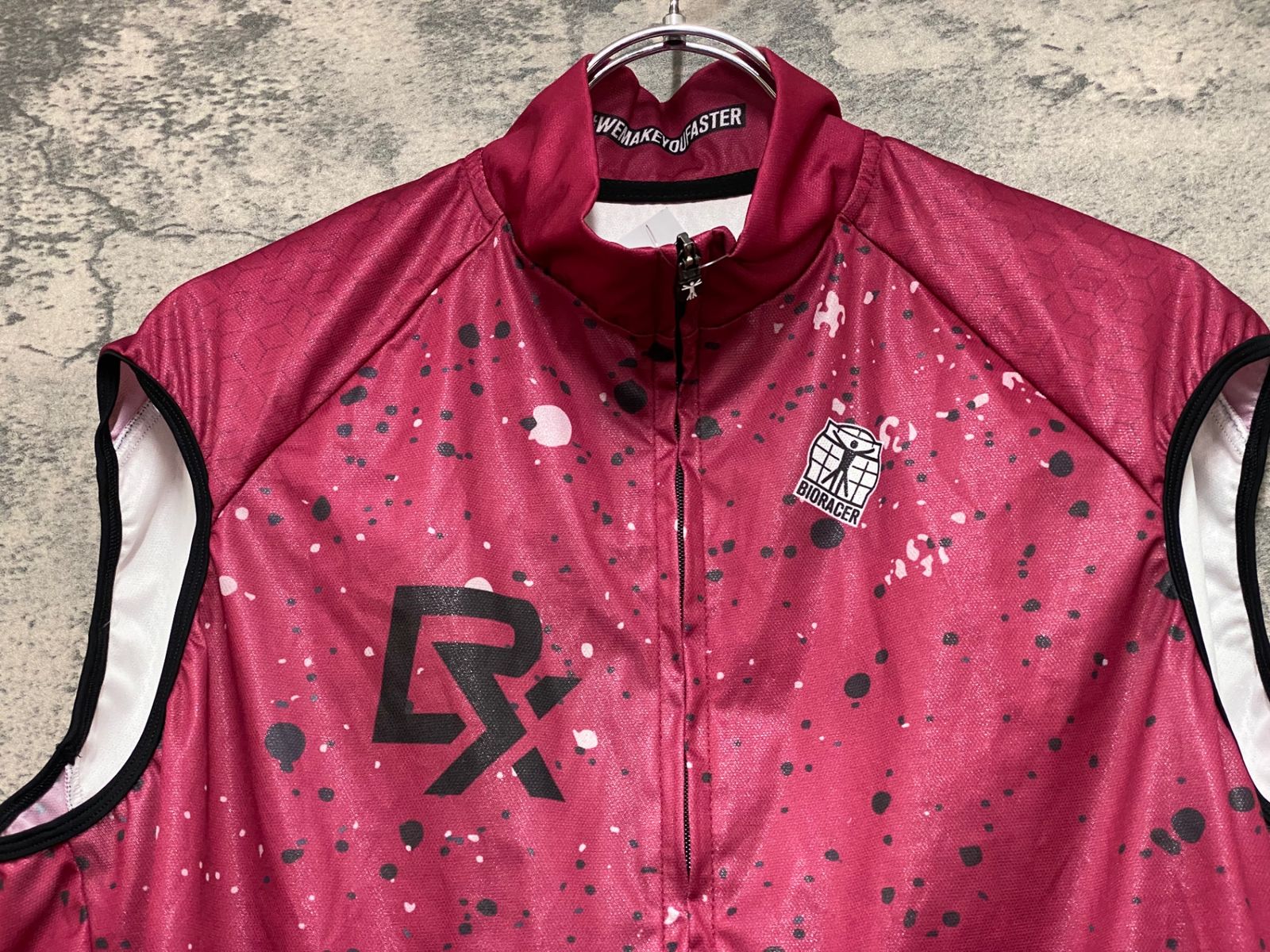 JO497 ビオレーサー BIORACER ジレ サイクルベスト ピンク 5/XL チーム
