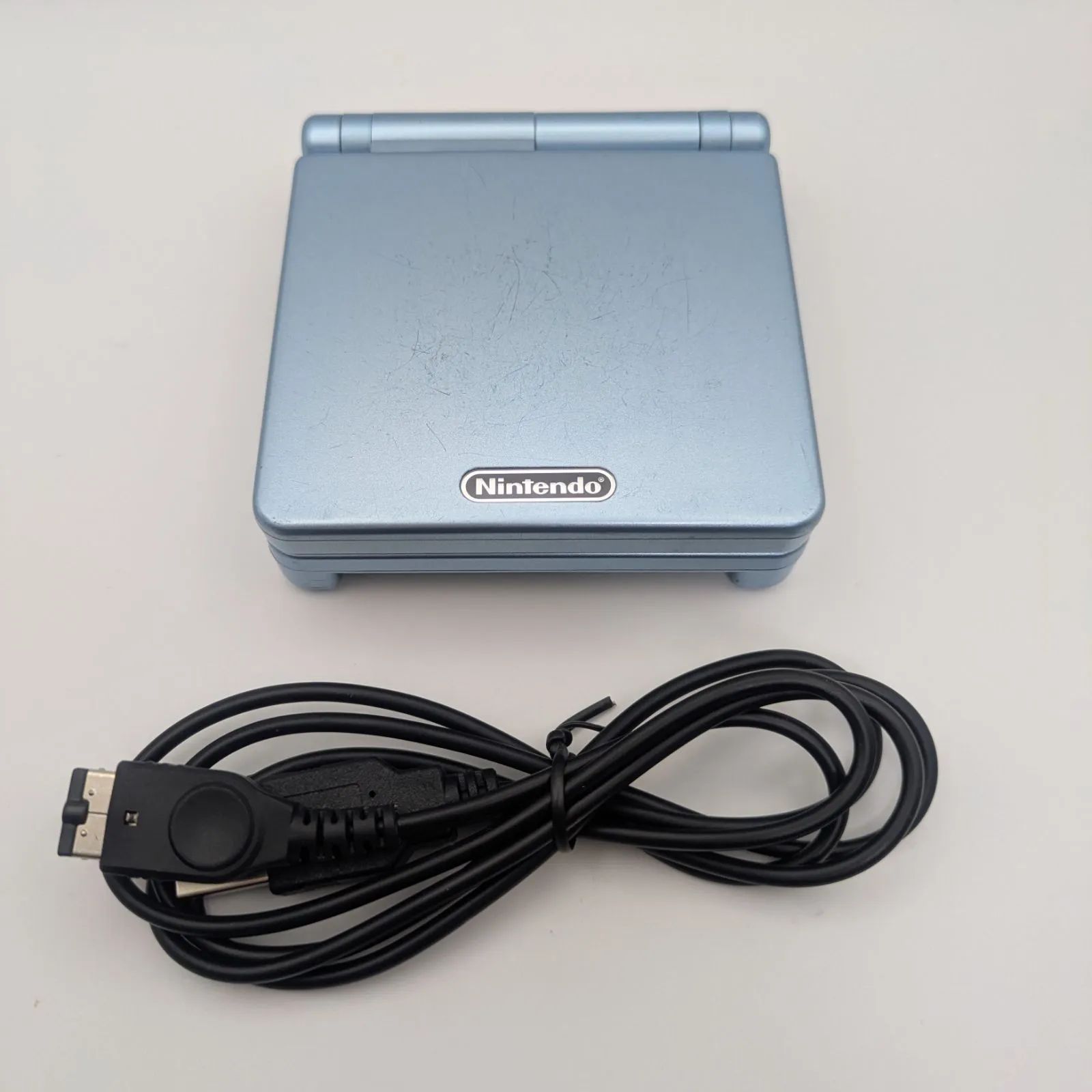 動作品 ゲームボーイアドバンスSP 本体 パールブルー あり