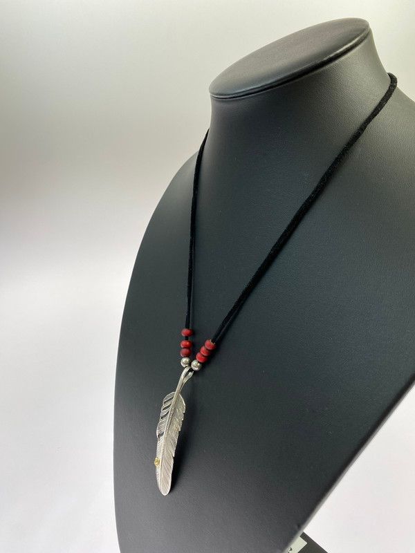 品 THE BINGO ザ ビンゴブラザーズ CUSTOM SILVER FEATHER カスタム シルバーフェザー ネックレス ネイティブジュエリー 192 251113 kk 07 min