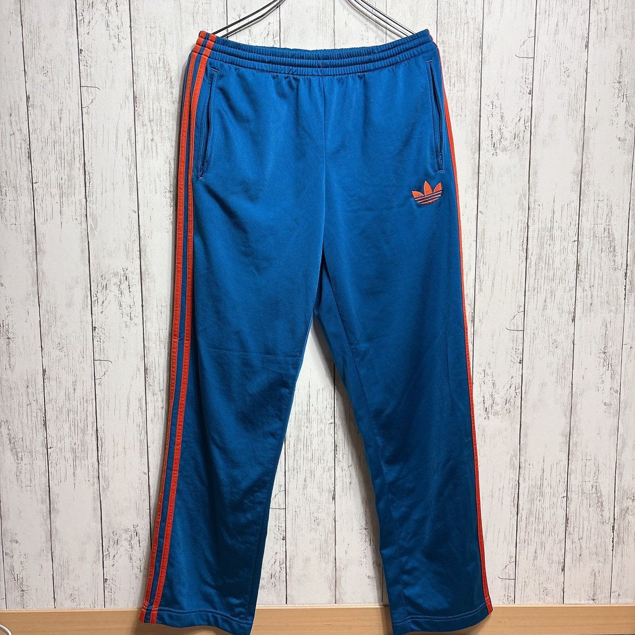 adidas アディダス トラックパンツ FIREBIRD ブルー 100 オレンジ