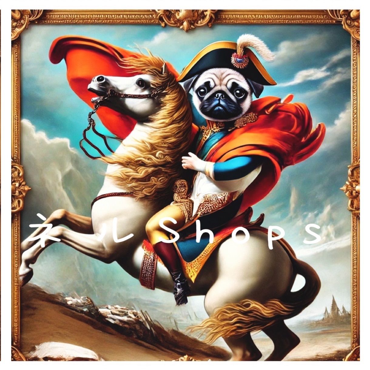 革命家わんこのパネル生地