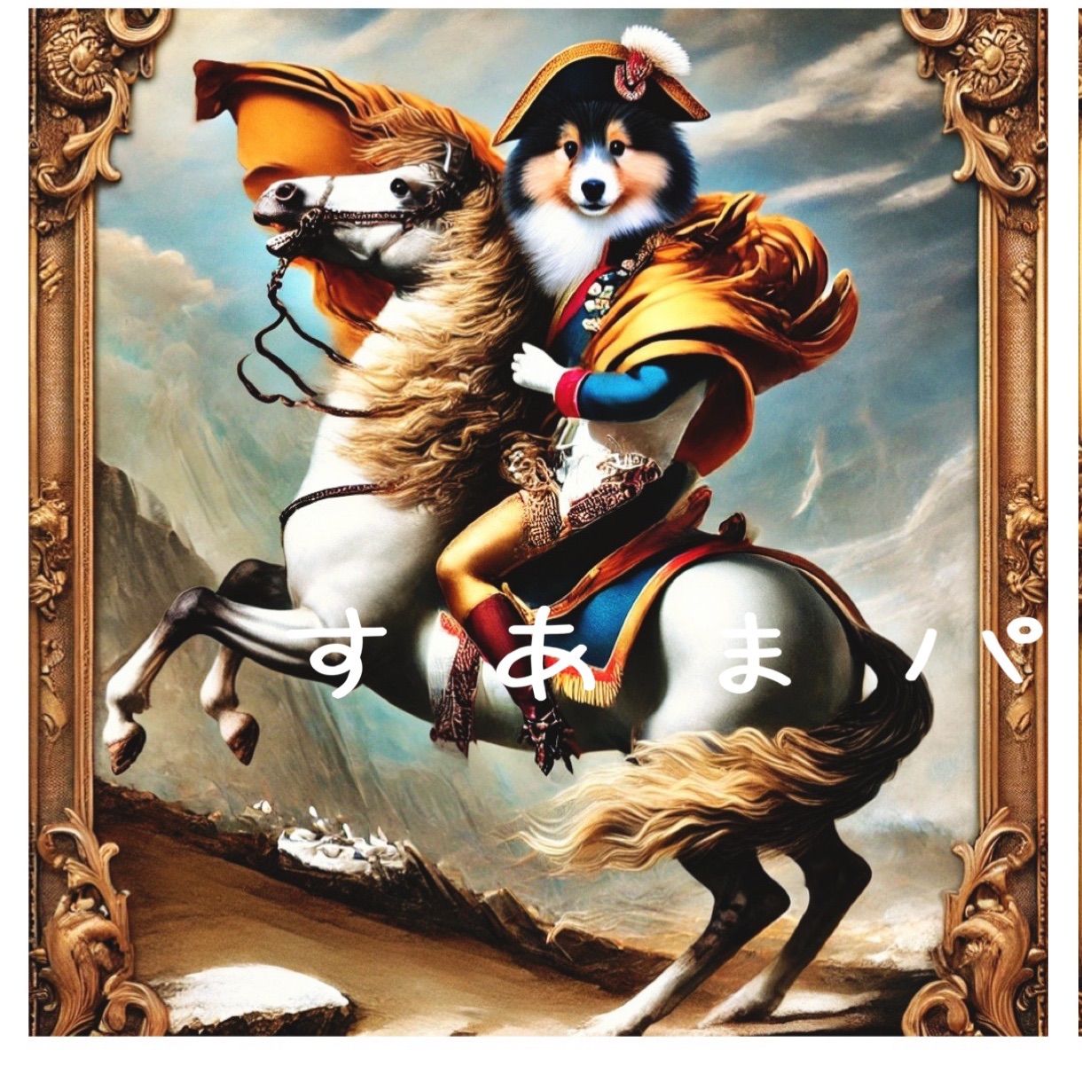 革命家わんこのパネル生地