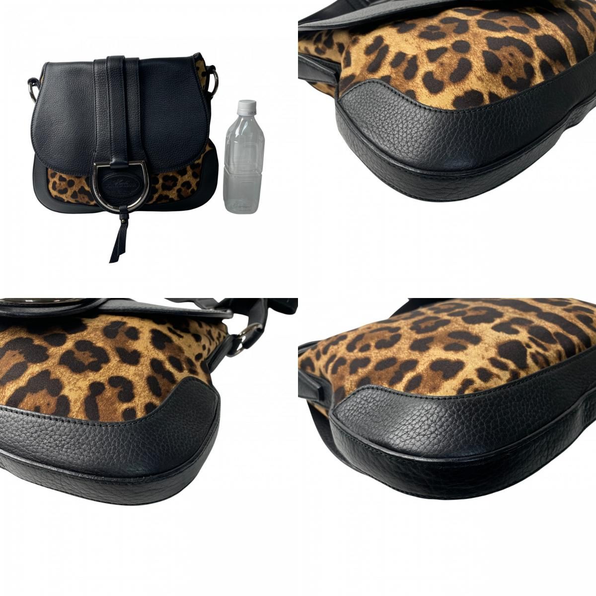 美品 ドルチェアンドガッバーナ D&G ショルダーバッグ レオパード 斜めがけ 美品 ドルチェアンドガッバーナ D&G Dolce＆Gabbana ショルダーバッグ
