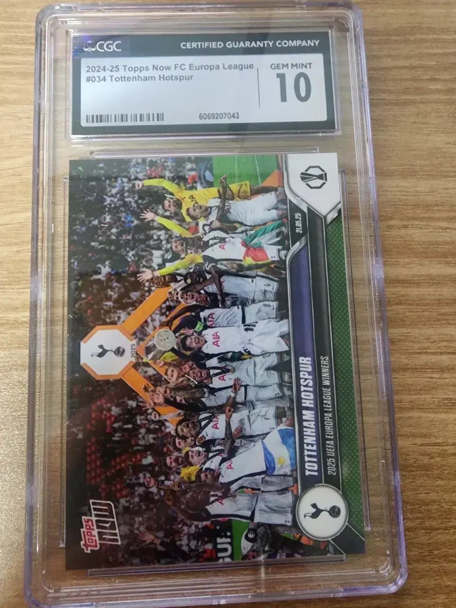 トッテナム ホットスパー Topps Now カード CGC 10