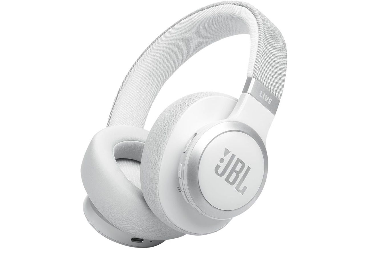 JBL LIVE 770 NC スタイル デザイン ハイブリッドノイズキャンセリング Bluetooth対応 マルチポイント オーバーイヤーヘッドホン ホワイト JBLLIVE770NCWHT
