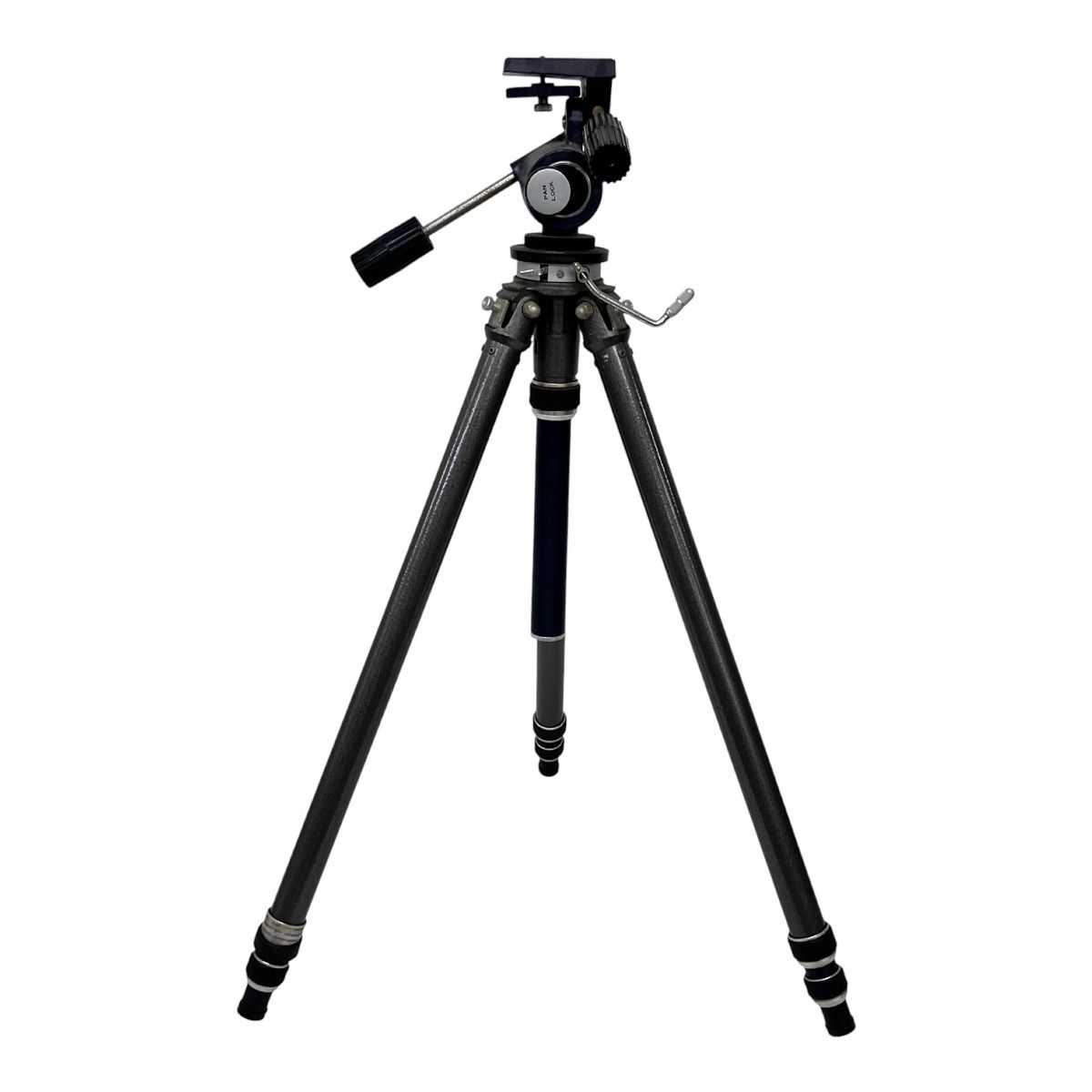 HUSKY QUICK SET 3段 三脚 雲台付き カメラ アクセサリー 中古