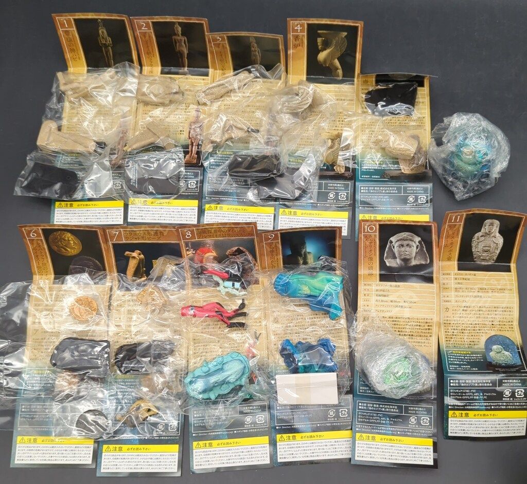 海洋堂 HILTI FOUNDATION 海底からよみがえる古代都市アレクサンドリアの至宝 朝日新聞社 TBS 開国博Y 150 全11種 海のエジプト展公式カプセルフィギュア セット