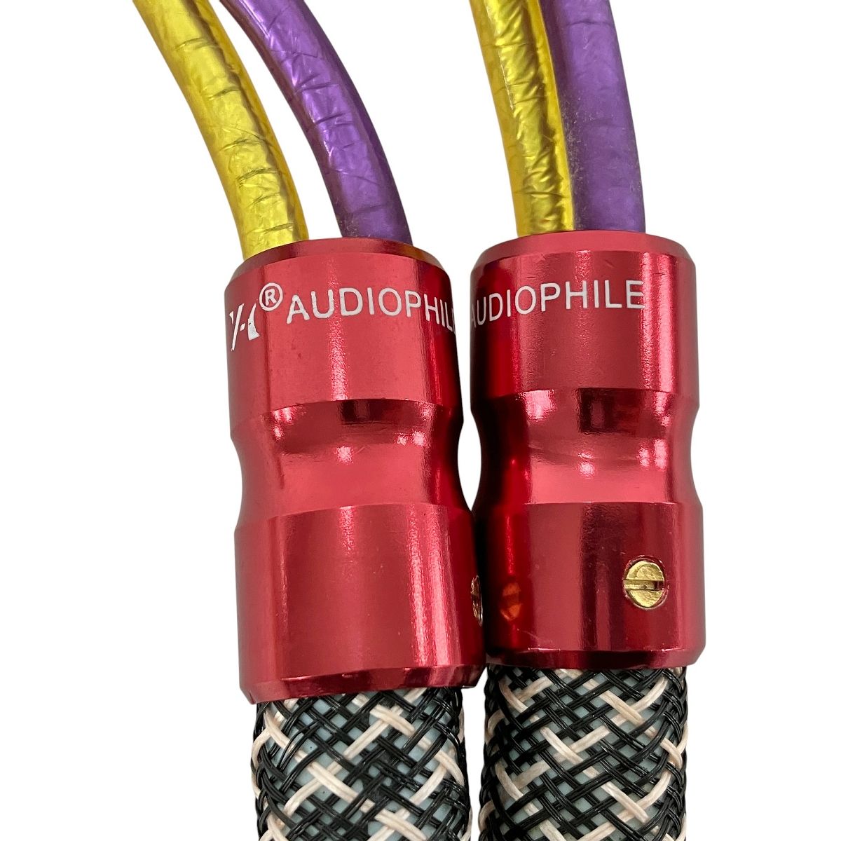 AUDIOPHILE ケーブル径16mm 太 RCAケーブル 約1.4m ペア Y10563430