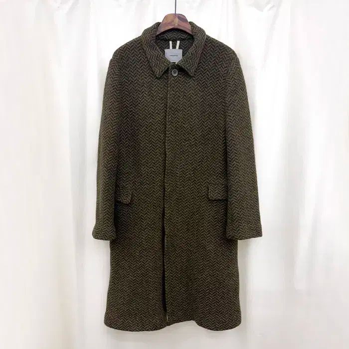 アンダーカバー ヘリンボーン 圧縮 ウール コート