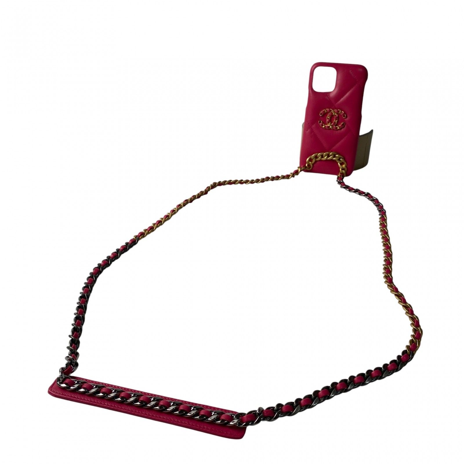 シャネル CHANEL レディース ココマーク iPhoneケース マトラッセチェーン iPhone 11 pro