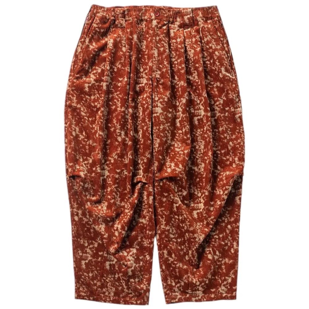 TIGHTBOOTH BLEACH CORD BALLOON PANTS BROWN