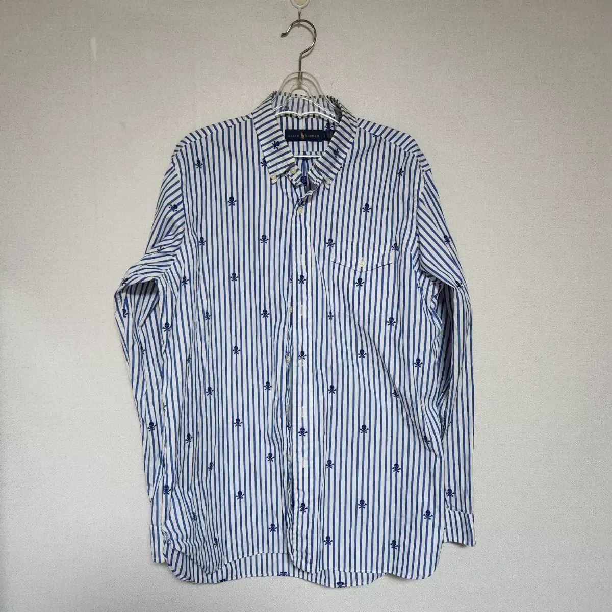 ポロ ラルフ ローレン ドクロ 刺繍 シャツ LG