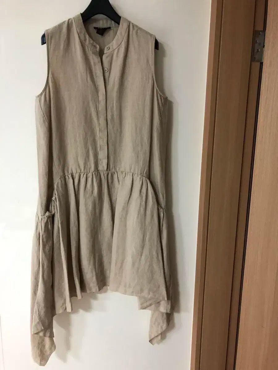 ノースリーブ アシンメトリーエプロン