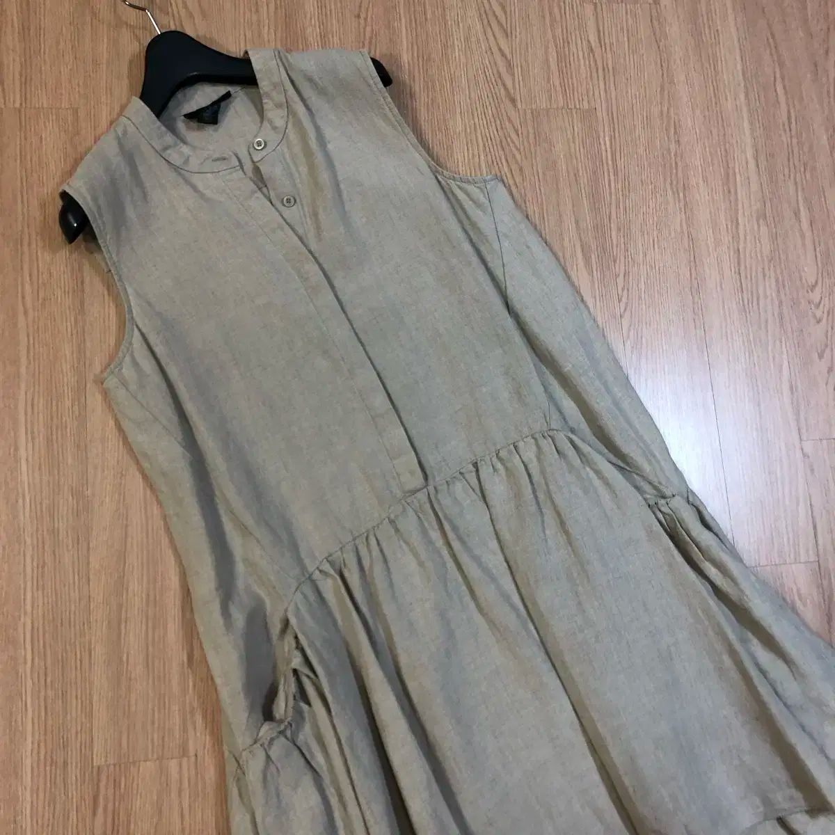 ノースリーブ アシンメトリーエプロン