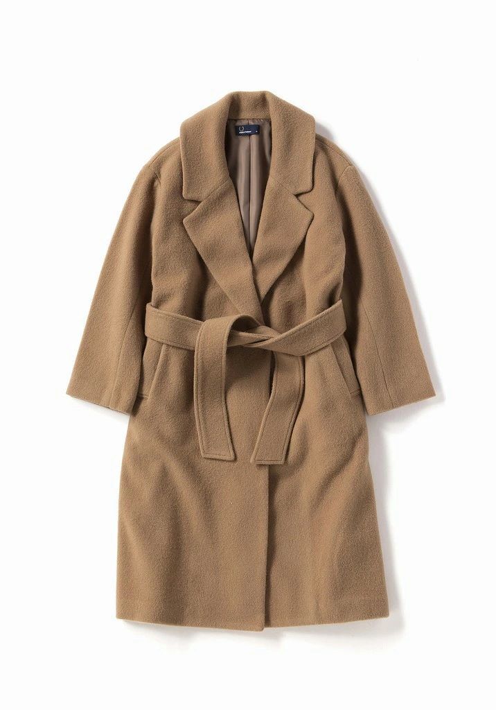 フレッドペリー FRED PERRY チェスターコート WOMEN F6251 27 CHESTERFIELD COAT CAMEL