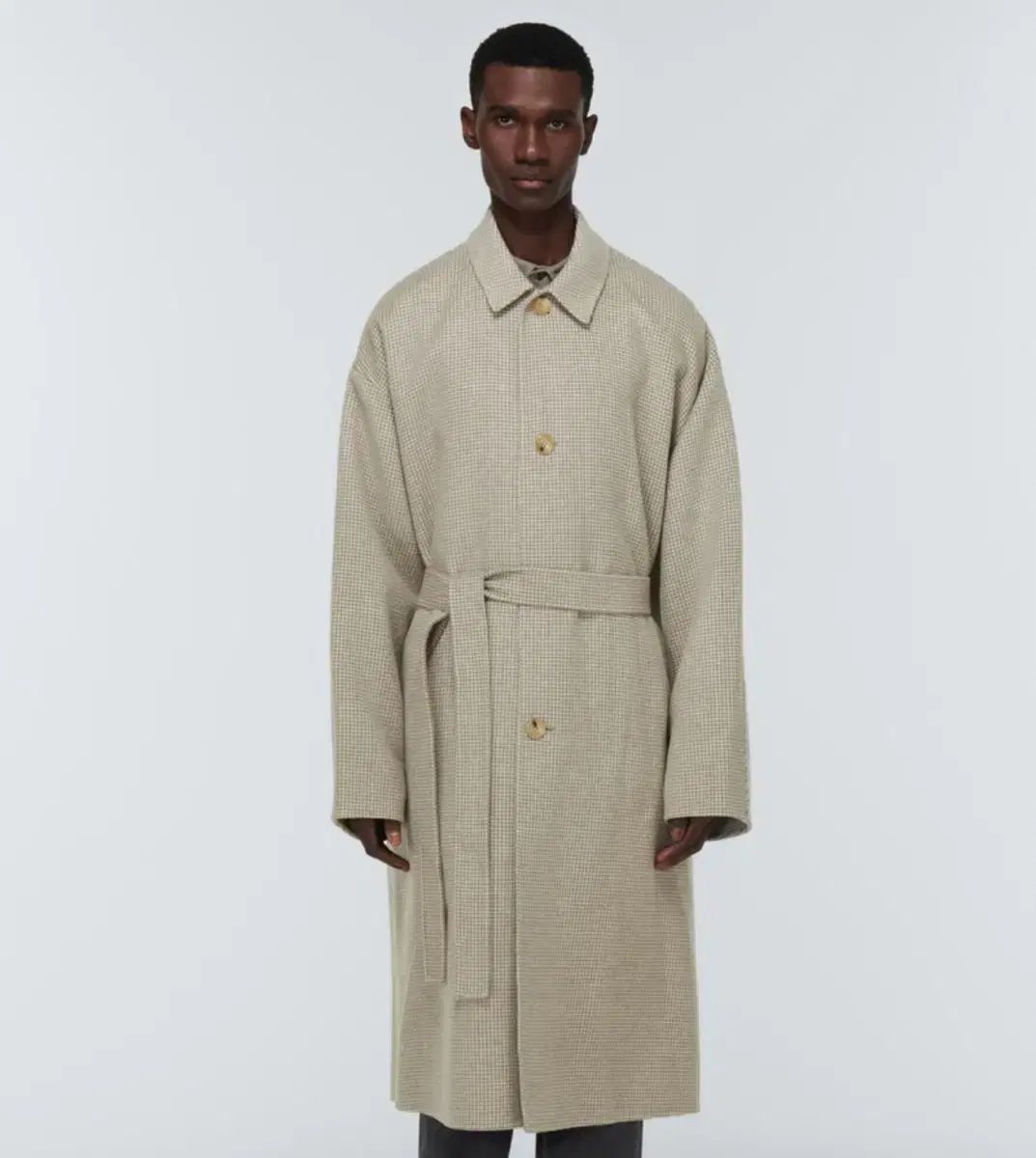 50 アクネストゥディオズ 23SS Dupe ハウンドトゥース コート