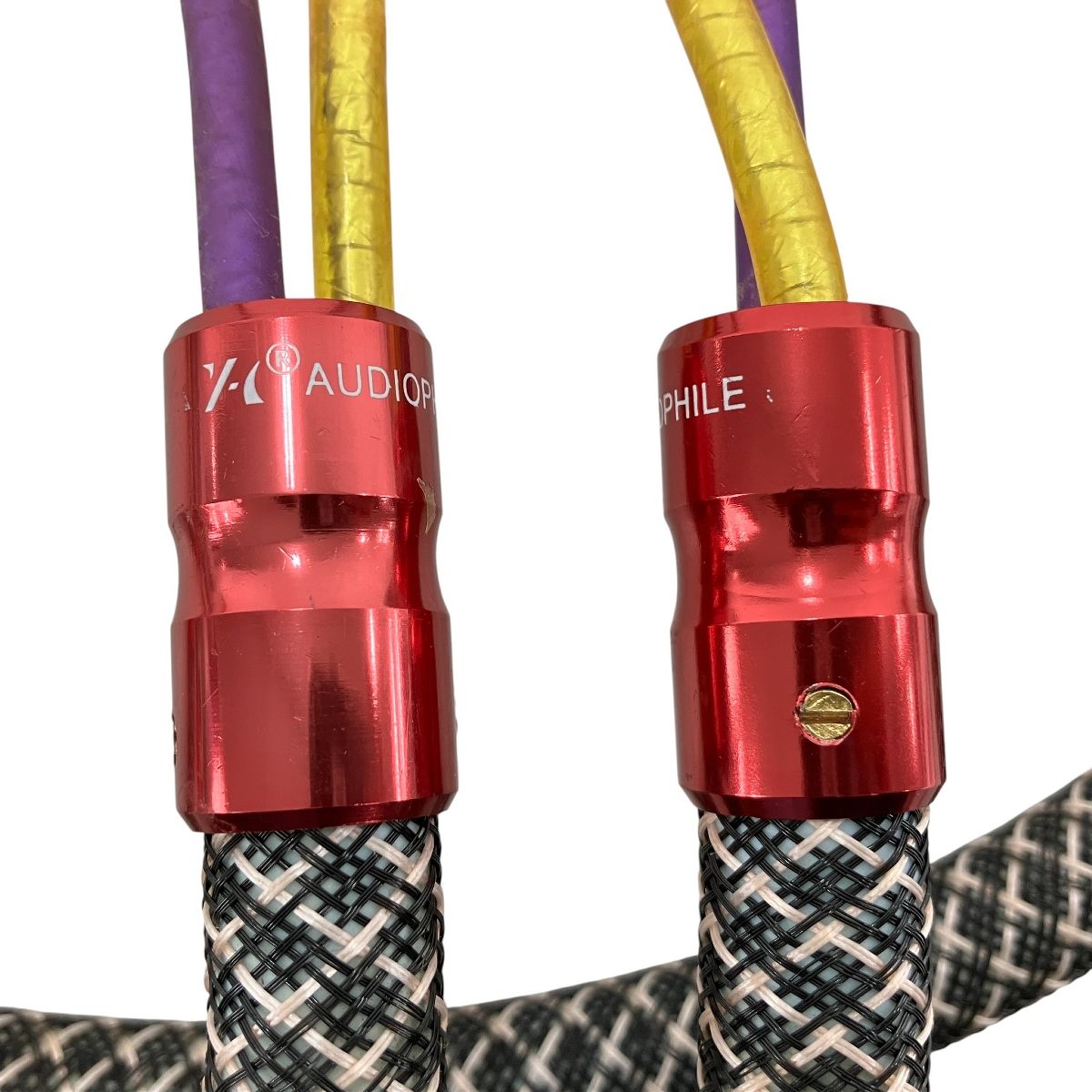 AUDIOPHILE ケーブル径16mm 太 RCAケーブル 約1.4m ペア Y10563428