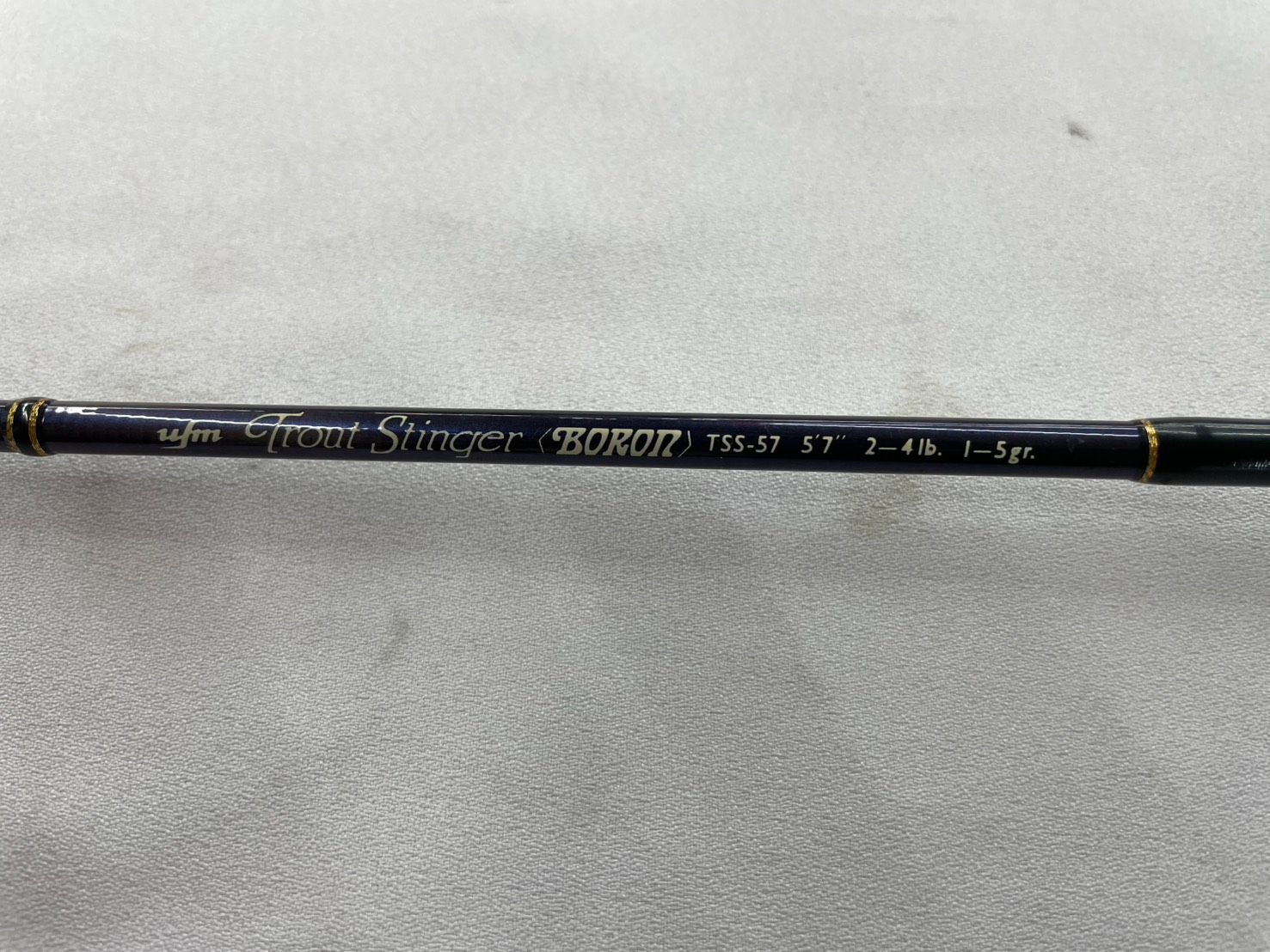 ufmウエダ トラウトスティンガーボロン TSS-57 ゴールドサーメット トラウトロッド ネイティブトラウト UFM UEDA TROUT STINGER BORON 西村雅裕 M-Nコーポレーション サーフェイストゥイッチャー 07