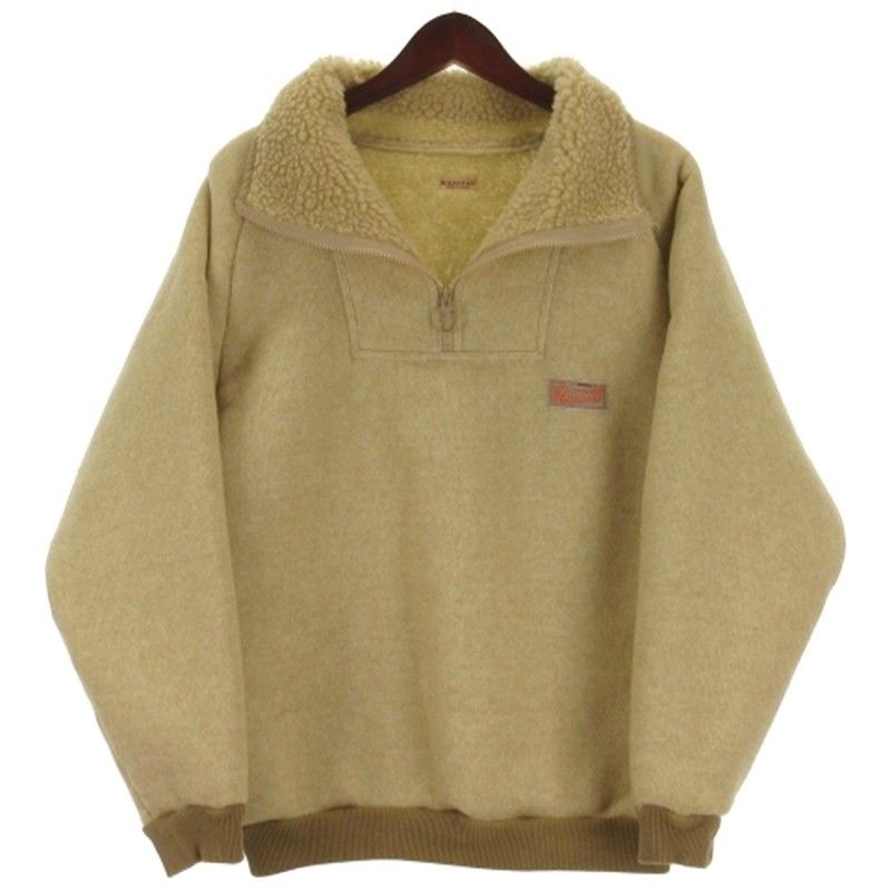 キャピタル kapital ZIPアルペン プルオーバー トレーナー 裏ボア K2311LC162 ベージュ系 M